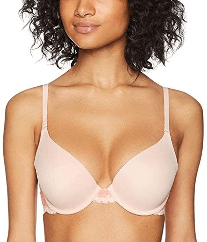 Maidenform Women's Natural Boost Demi Bra 09428 Coral Antiquity W/Coral Punch / 38D