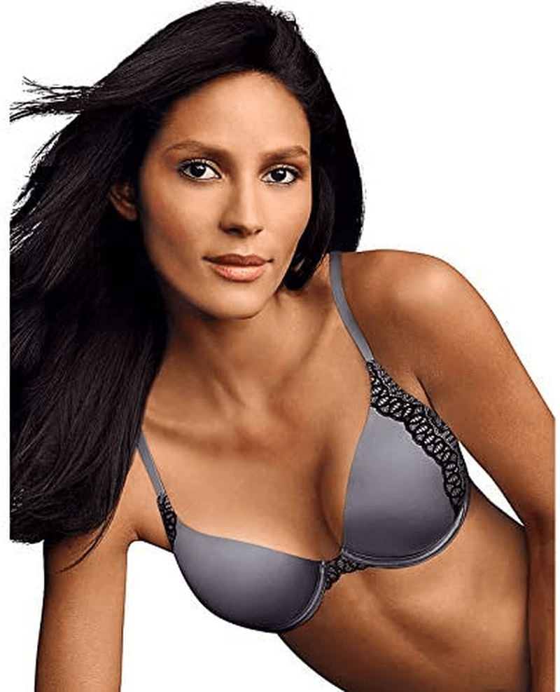 Maidenform Women's Natural Boost Demi Bra 09428 Steel Grey/Black / 34B