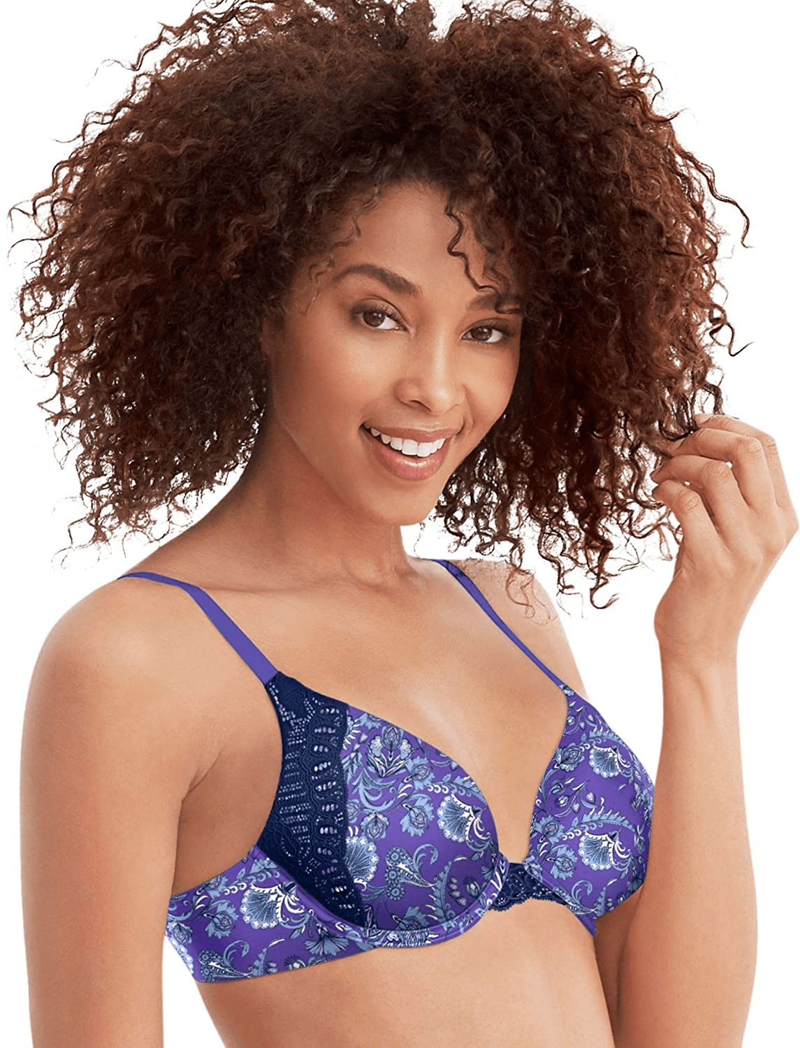 Maidenform Women's Natural Boost Demi Bra 09428 Apparel & Accessories > Clothing > Underwear & Socks > Bras Maidenform Pretty Paisley Print - Lavender 34C 