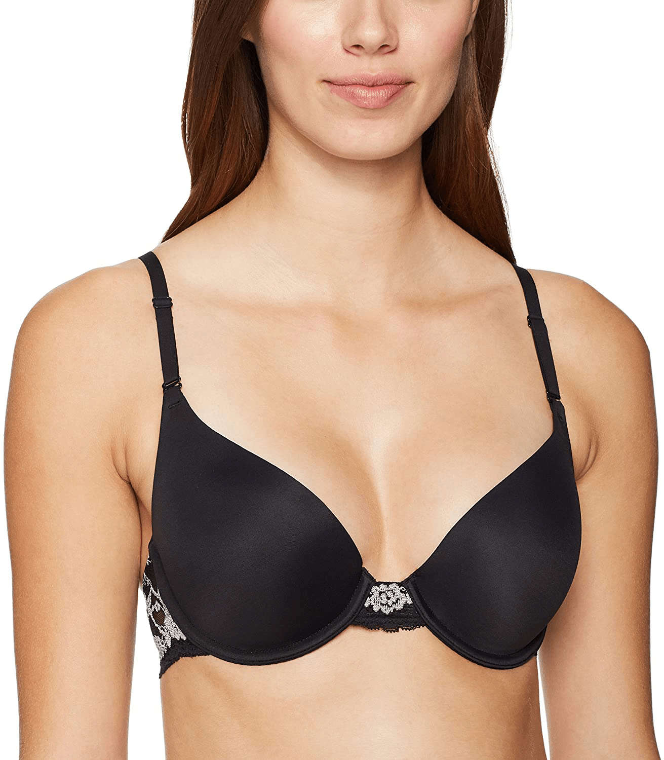 Maidenform Women's Natural Boost Demi Bra 09428 Apparel & Accessories > Clothing > Underwear & Socks > Bras Maidenform Black/Stone 36A 