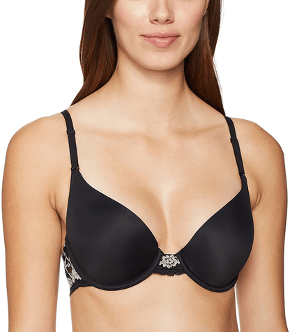 Maidenform Women's Natural Boost Demi Bra 09428 Apparel & Accessories > Clothing > Underwear & Socks > Bras Maidenform Black/Stone 36A 