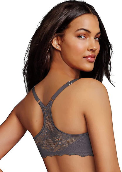 Maidenform Women'S One Fab Fit T-Shirt Bra, Women’S Full Coverage T-Shirt Bra, Women’S Lightly Lined Racerback Bra 07112 Steel Grey / 38C