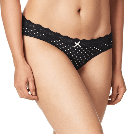 Maidenform Women'S Sexy Must Haves Bikini Panty Apparel & Accessories > Clothing > Underwear & Socks > Underwear Maidenform Darling Dot Black Print 6 