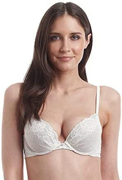 Maidenform Women'S Ultimate Lace Push-Up Bra Ivory/Gloss / 36DD