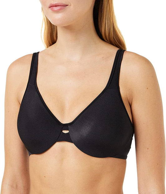 Maidenform Womens Plunge Minimizer Bras, Onyx, 38DDD US