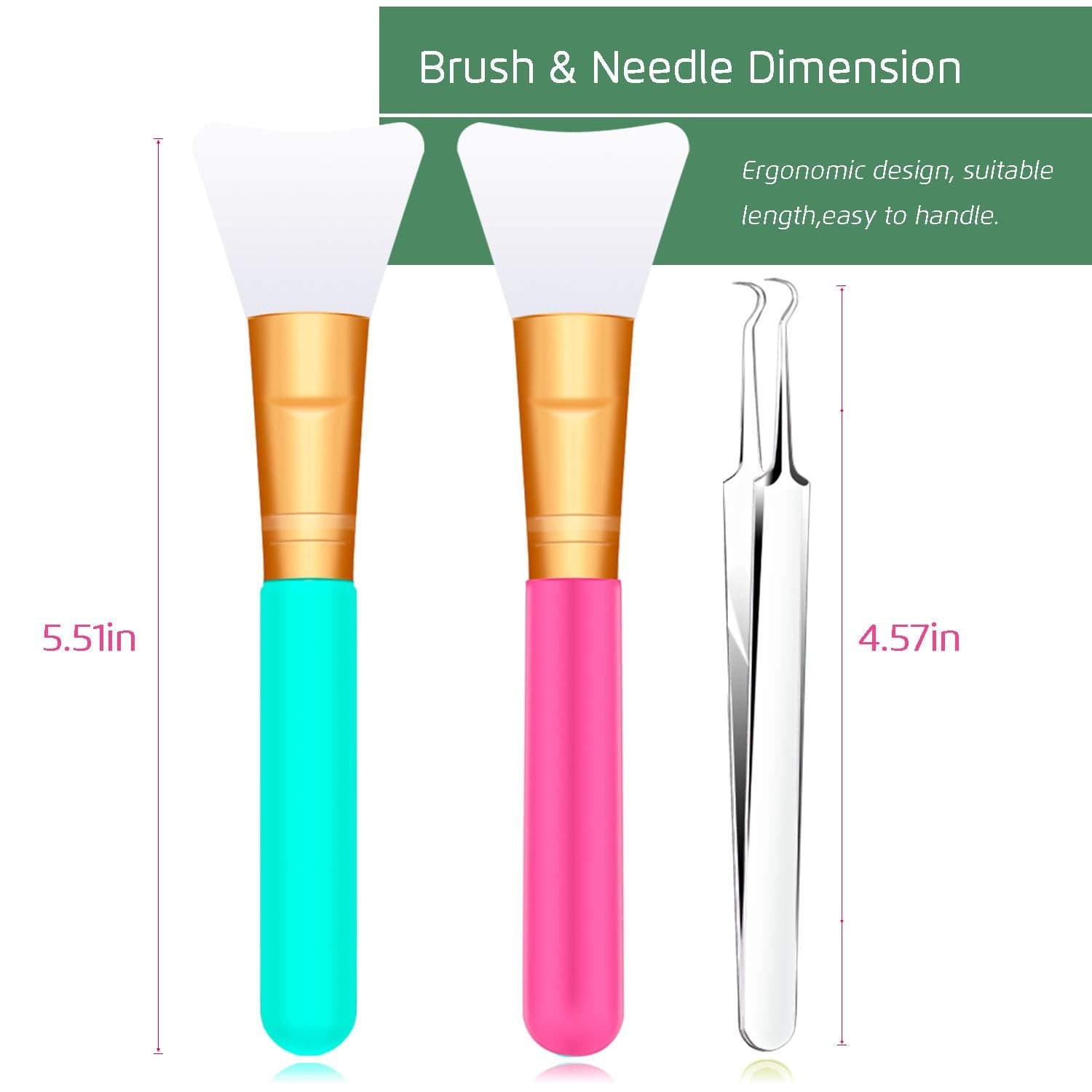 Makeup Brush Set, 3 PCS Silicone Face Mask Brush,Soft Silicone Mask Beauty Tool Facial Mud Mask Applicator Brush for Skincare Hairless Body Lotion Applicator Tools (1*Black Header Remover, 2*Brush) Health & Beauty > Personal Care > Cosmetics > Cosmetic Tools > Makeup Tools nonbrand   