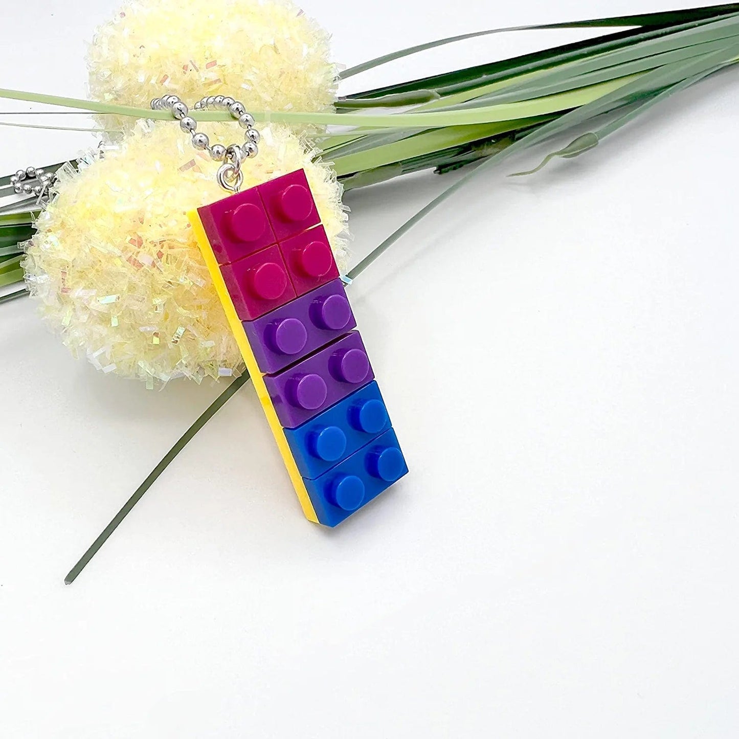 Mall of Style Rainbow Gay Pride Necklace Earrings Bracelet for Men & Women - Unisex Rainbow Jewelry - Plastic Bricks LGBT - Lesbian Gay Bisexual Transgender Jewelry for Men and Women