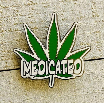 Marijuana Cannabis Pot Leaf Lapel Pin