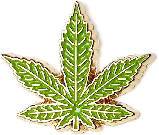 Marijuana Leaf Enamel Lapel Pin