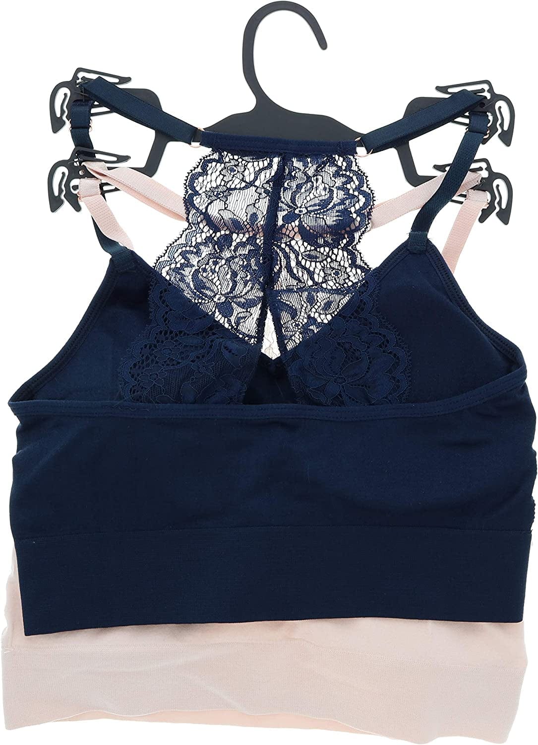 Marilyn Monroe Intimates Women'S Sexy Bralette with Lacey Racer Back (2 Bras)