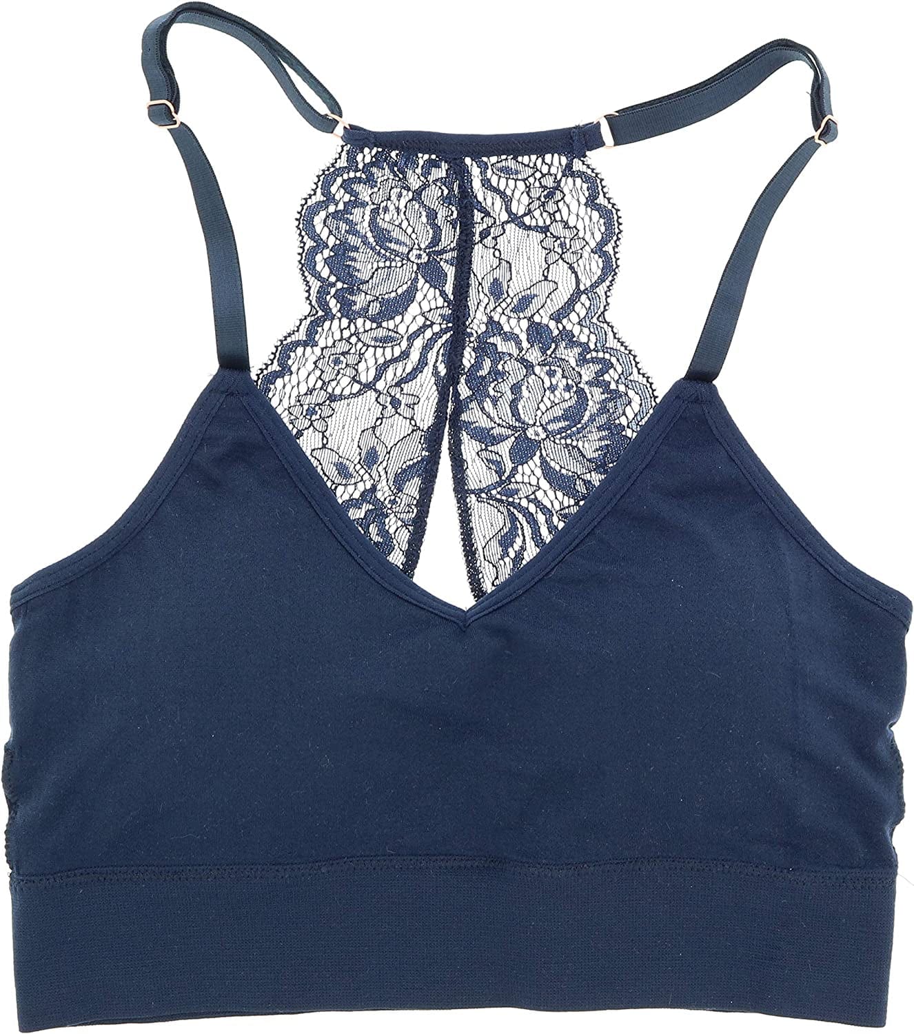 Marilyn Monroe Intimates Women'S Sexy Bralette with Lacey Racer Back (2 Bras)