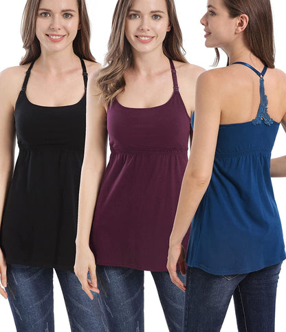 Maternity Dresses Nursing Tank Tops Breastfeeding Sleep Cami Shirt Nightgowns