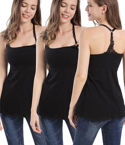 Maternity Dresses Nursing Tank Tops Breastfeeding Sleep Cami Shirt Nightgowns