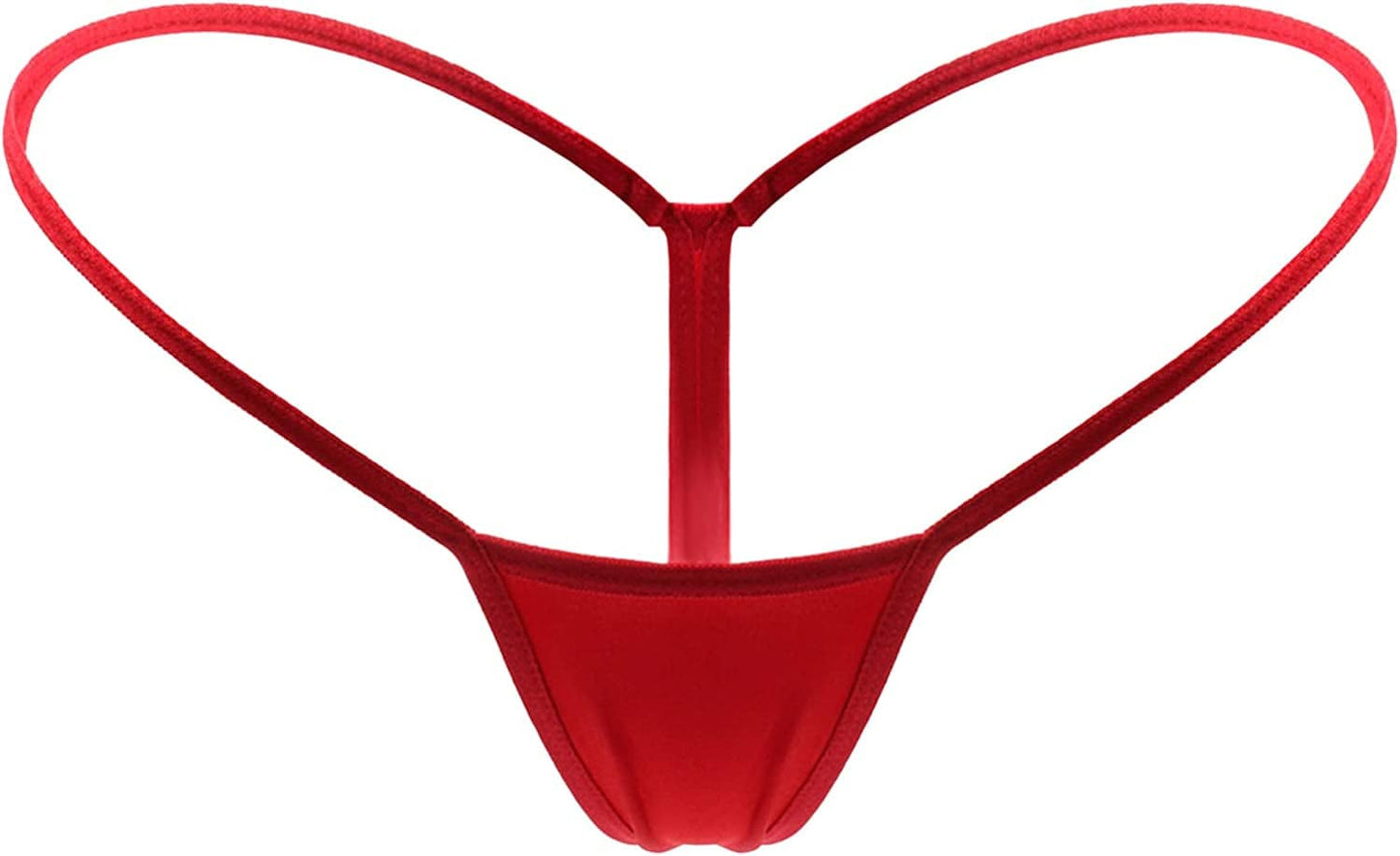 Mbotnee Women'S G-Strings Micro Thongs Tiny Panties Underwear Red / Small