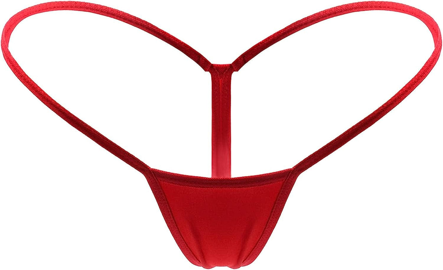 Mbotnee Women'S G-Strings Micro Thongs Tiny Panties Underwear Red / Large