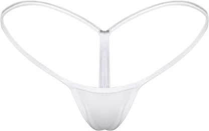 Mbotnee Women'S G-Strings Micro Thongs Tiny Panties Underwear White / Medium