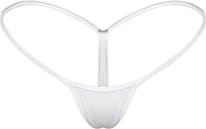 Mbotnee Women'S G-Strings Micro Thongs Tiny Panties Underwear White / Large