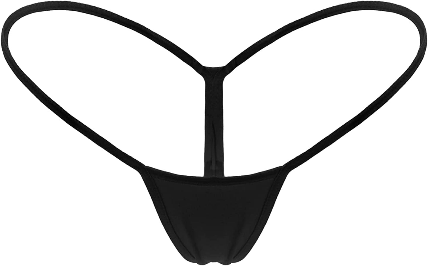 Mbotnee Women'S G-Strings Micro Thongs Tiny Panties Underwear Black / Large