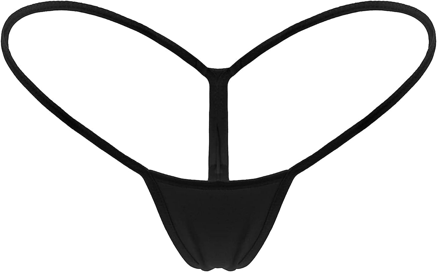 Mbotnee Women'S G-Strings Micro Thongs Tiny Panties Underwear Black / Medium