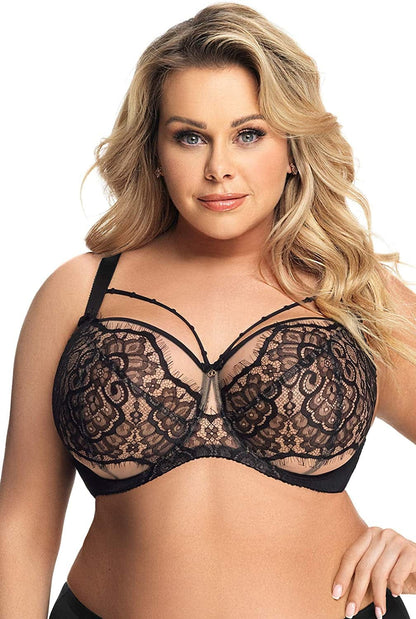 Memphis K614 Women'S Black Non-Padded Underwired Full Cup Bra