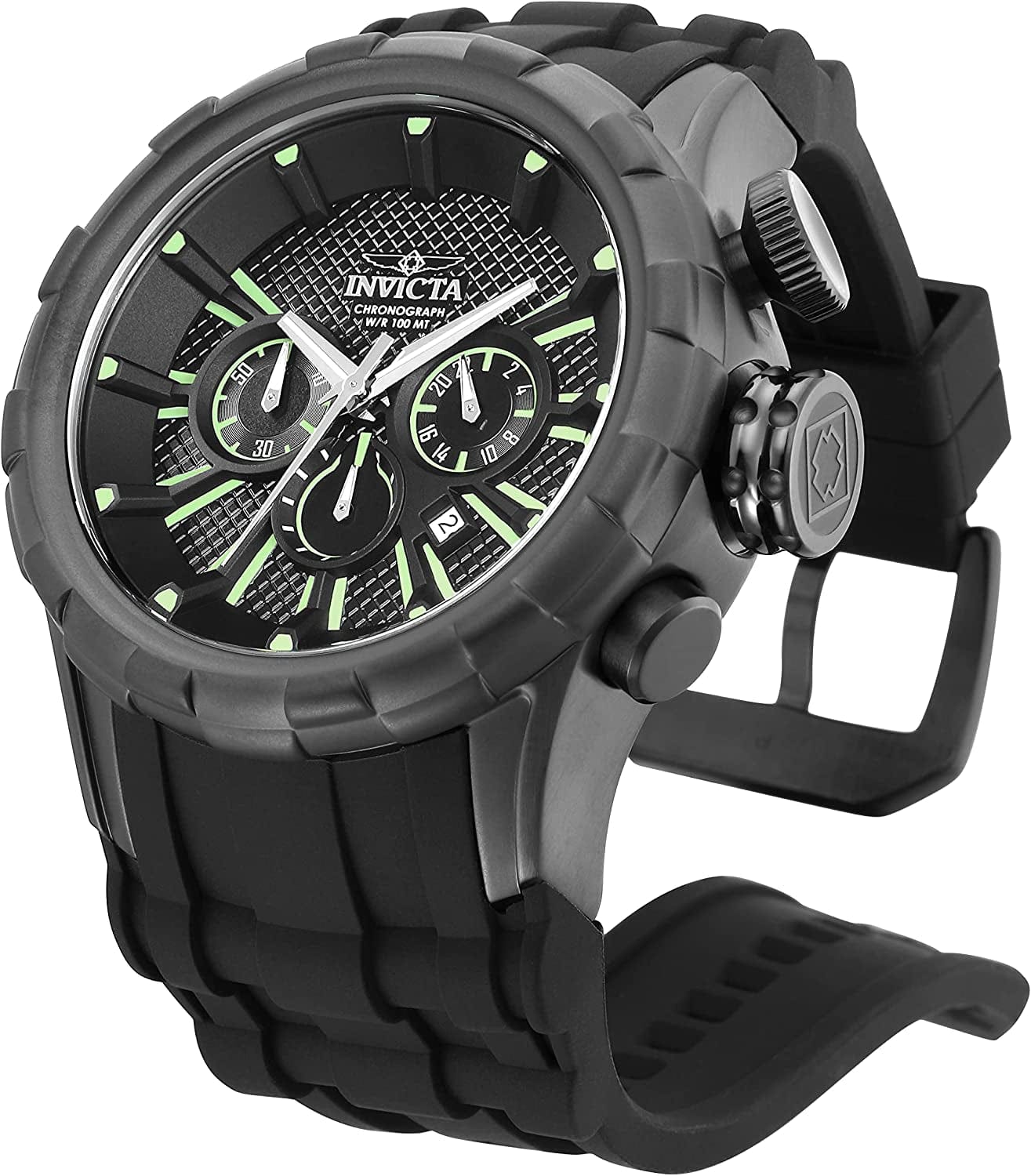 Men'S 16974 I-Force Analog Display Japanese Quartz Black Watch