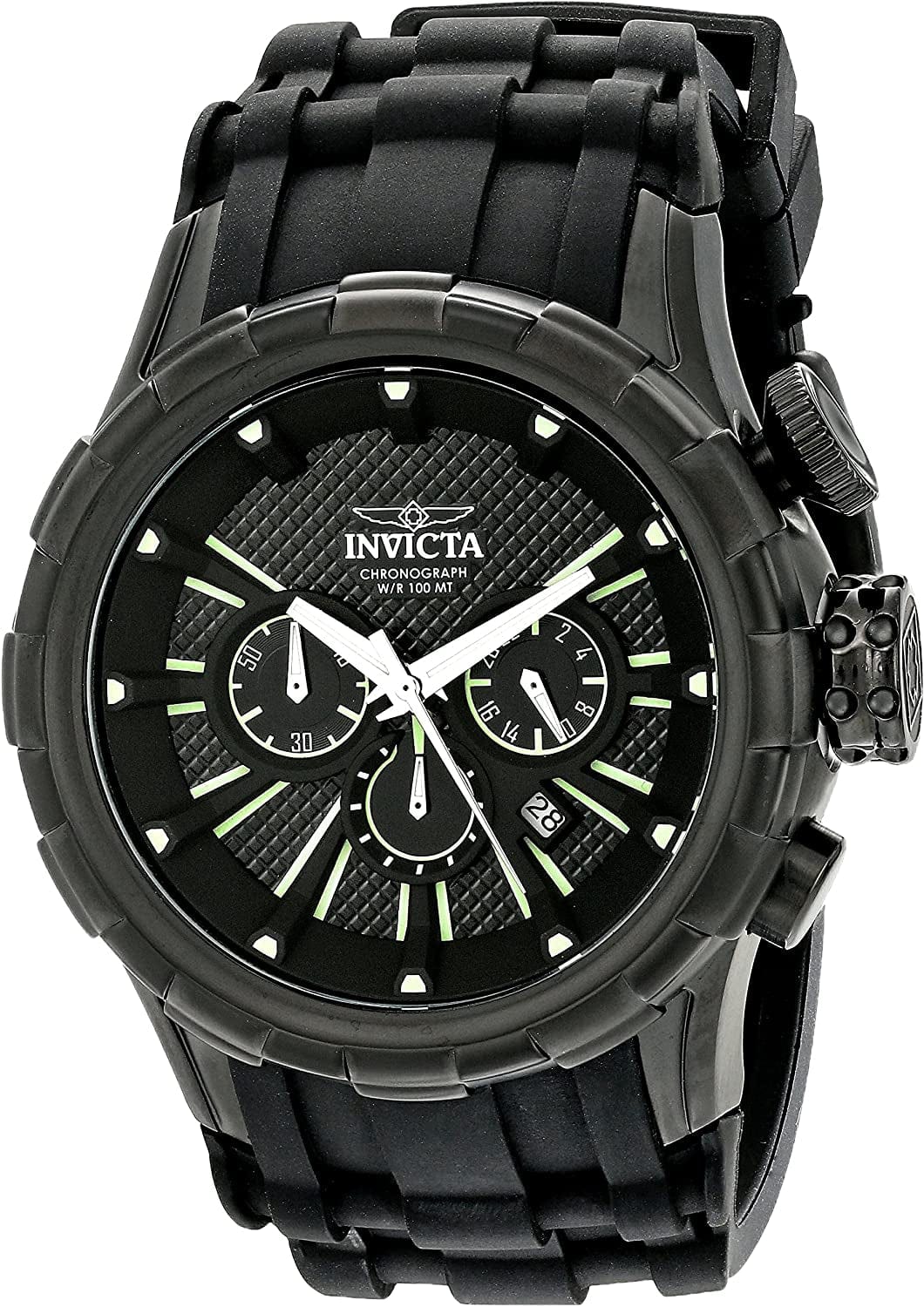 Men'S 16974 I-Force Analog Display Japanese Quartz Black Watch