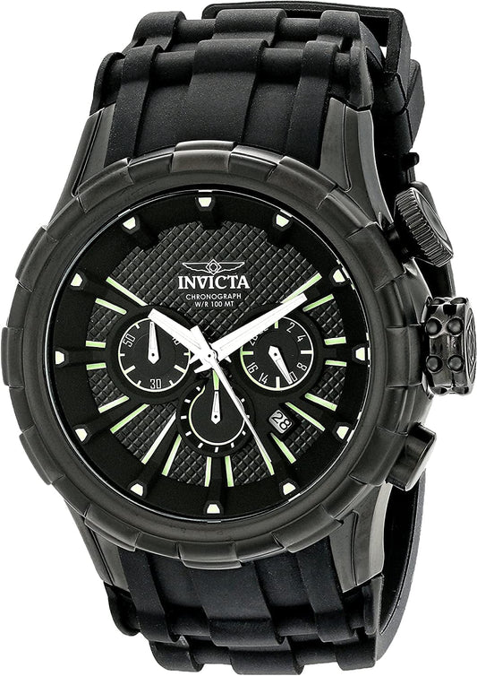 Men'S 16974 I-Force Analog Display Japanese Quartz Black Watch