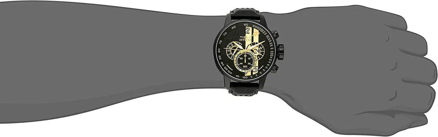 Men'S 19289 S1 Rally Analog Display Japanese Quartz Black Watch