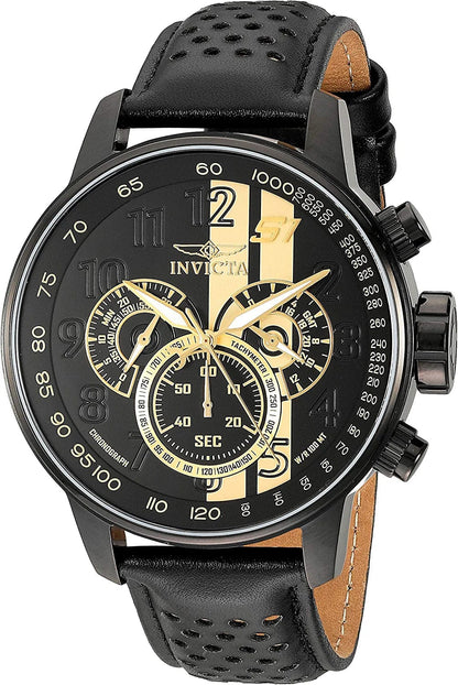 Men'S 19289 S1 Rally Analog Display Japanese Quartz Black Watch