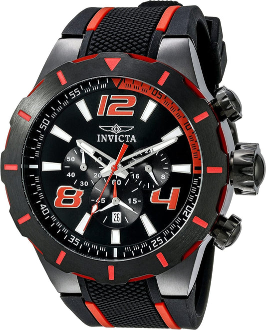 Men'S 20109 S1 Rally Analog Display Japanese Quartz Black Watch