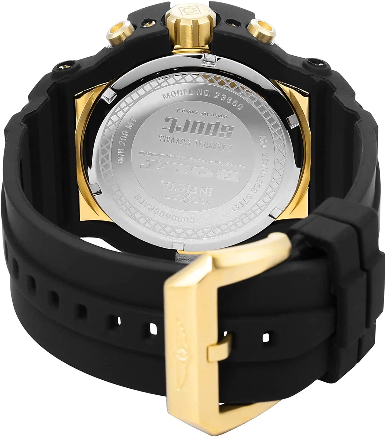 Men'S 23860 Bolt Analog Display Quartz Black Watch