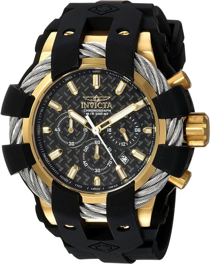 Men'S 23860 Bolt Analog Display Quartz Black Watch