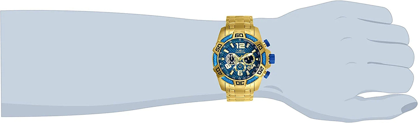Men'S 25852 Pro Diver Analog Display Quartz Gold Watch
