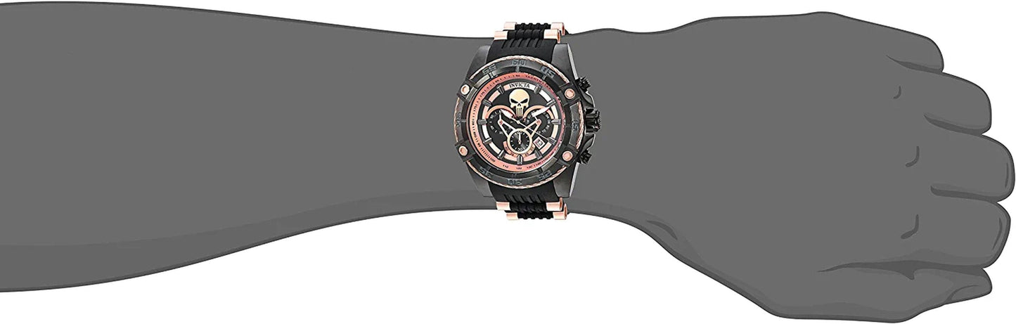 Men'S 26861 Marvel Analog Display Quartz Black Watch