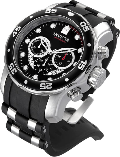 Men'S 6977 Pro Diver Collection Stainless Steel Watch, Blue Dial Black Polyurethane Watch