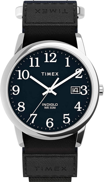 Men'S Easy Reader 35Mm Date Watch Blue/Silver-Tone