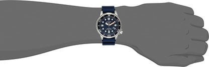 Men'S Eco-Drive Promaster Diver Watch, Stainless Steel with Polyurethane Strap