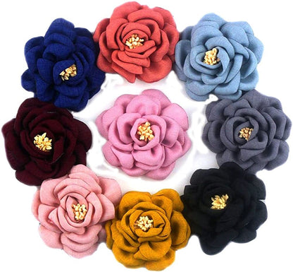 Men'S Handmade Flowers Lapel Pin Flower Boutonniere Set Handmade for Suits Gift M