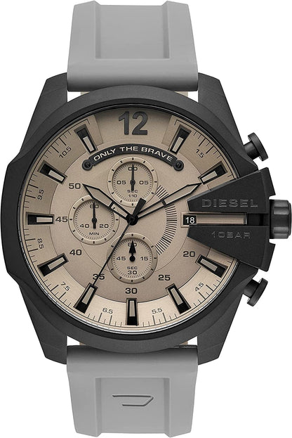 Men'S Mega Chief Stainless Steel Chronograph Quartz Watch Black, Gray