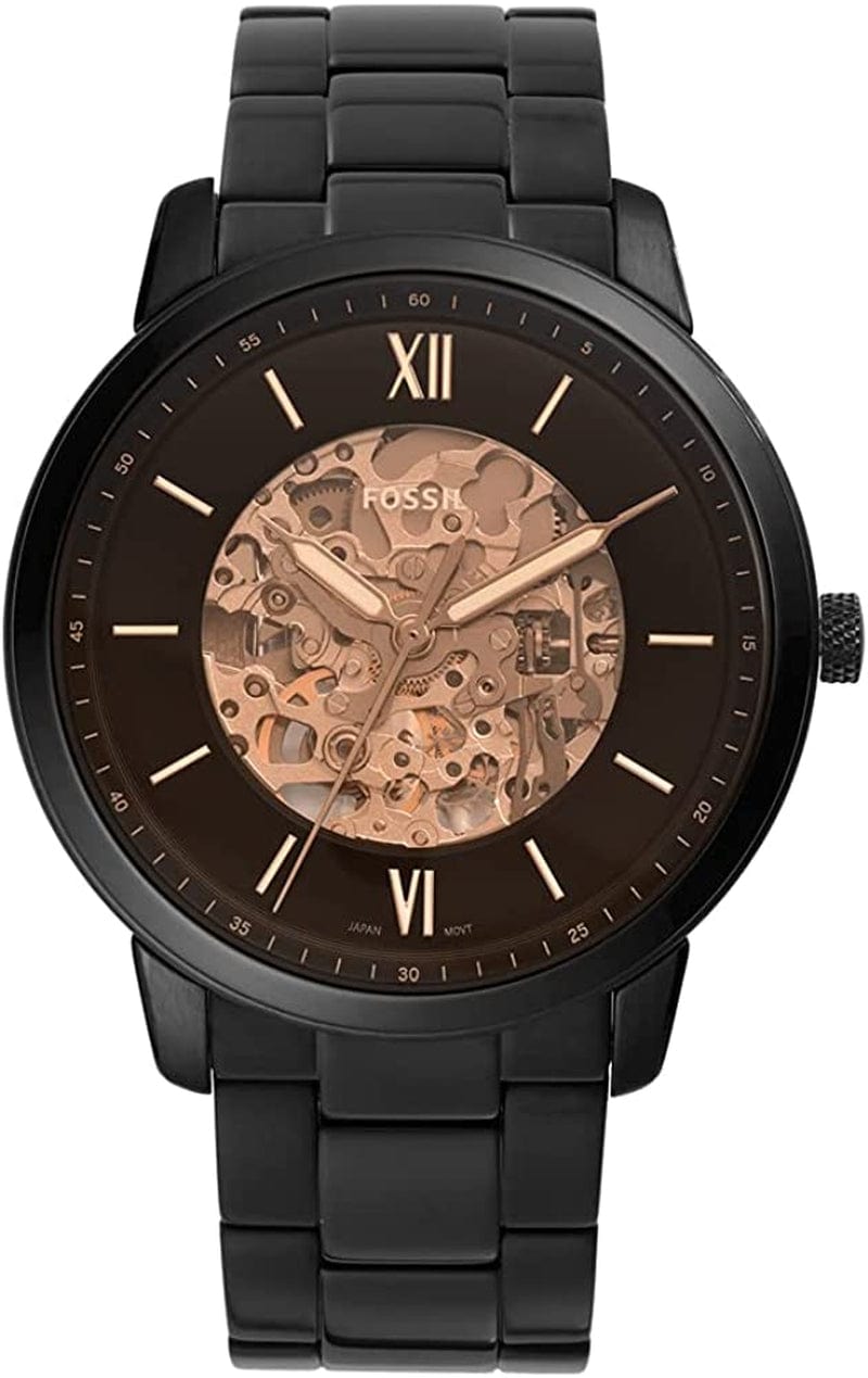 Men'S Neutra Stainless Steel Mechanical Automatic Watch Black