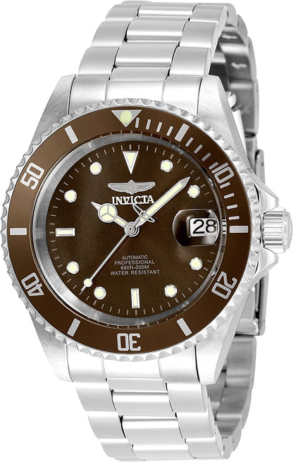 Men'S Pro Diver Collection Coin-Edge Automatic Watch Silver (Model: 35689)