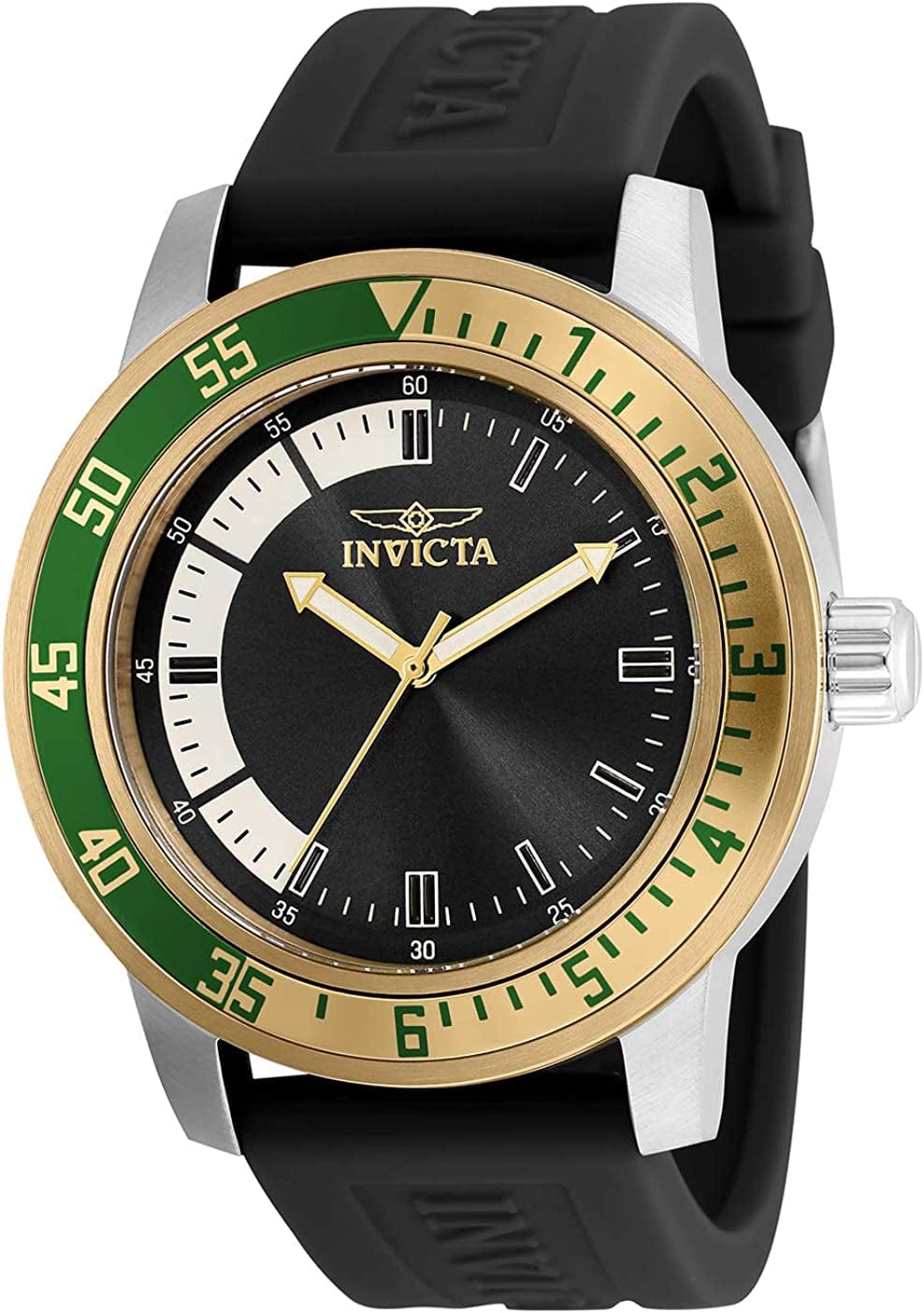 Men'S Specialty 45Mm Silicone Quartz Watch 35679