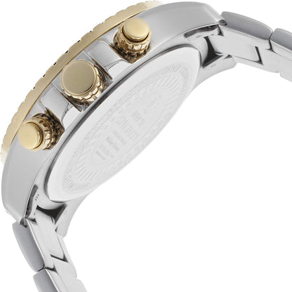 Men'S Specialty Chronograph Textured Dial Stainless Steel Watch