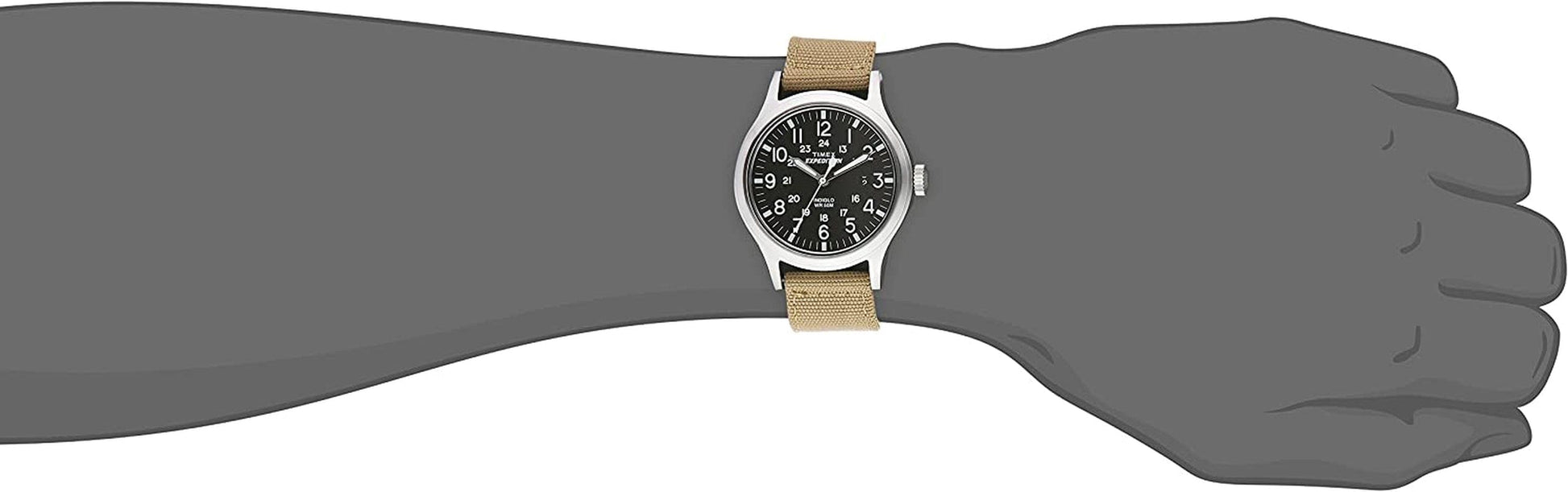 Men'S T49962 Expedition Scout Tan Nylon Strap Watch