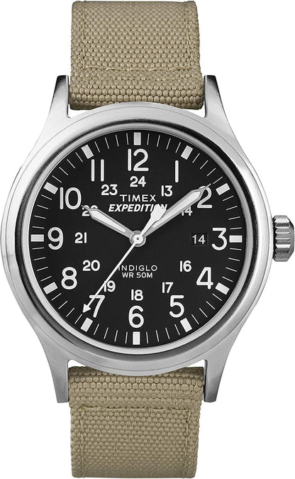 Men'S T49962 Expedition Scout Tan Nylon Strap Watch