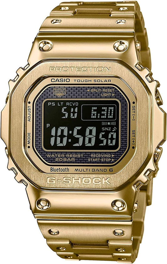 Mens Digital Quartz Watch with Stainless Steel Strap Gmw-B5000Gd-9Er