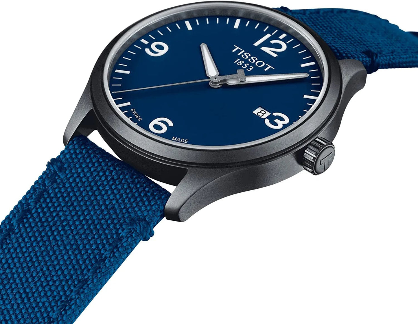 Mens Gent XL Stainless Steel Casual Watch Blue T1164103704700