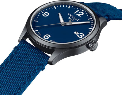 Mens Gent XL Stainless Steel Casual Watch Blue T1164103704700