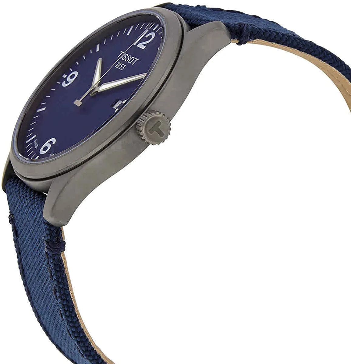 Mens Gent XL Stainless Steel Casual Watch Blue T1164103704700