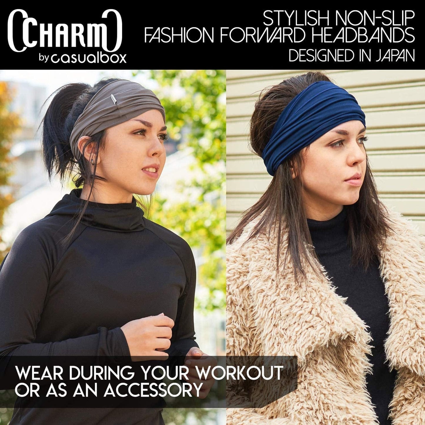 Mens Head Wraps Elastic Bandana - Japanese Headband Workout Women Hair Black Apparel & Accessories > Clothing Accessories > Bandanas & Headties CHARM   